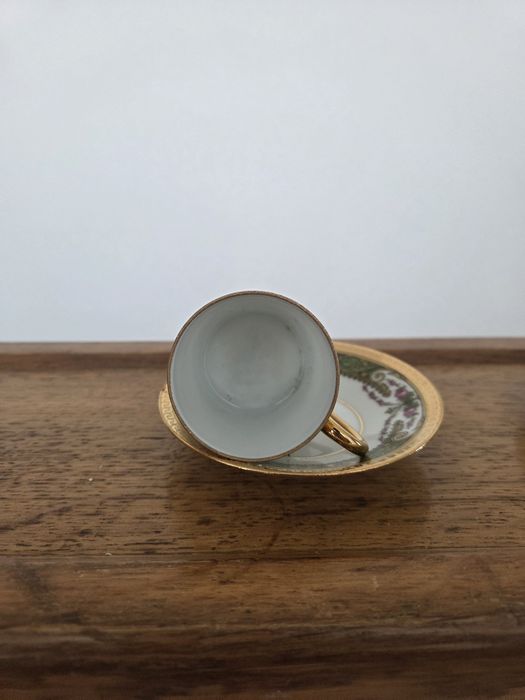 Chávenas de café em porcelana francesa florance limoges tradition