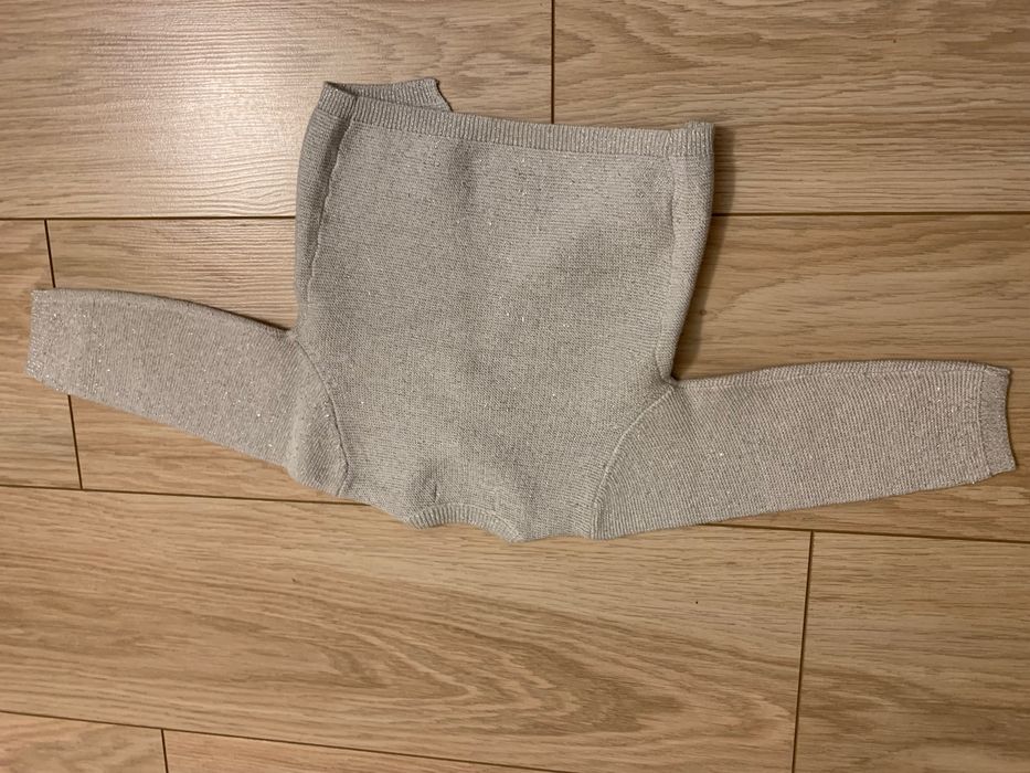 Sweterek srebrny roz. 74 cm