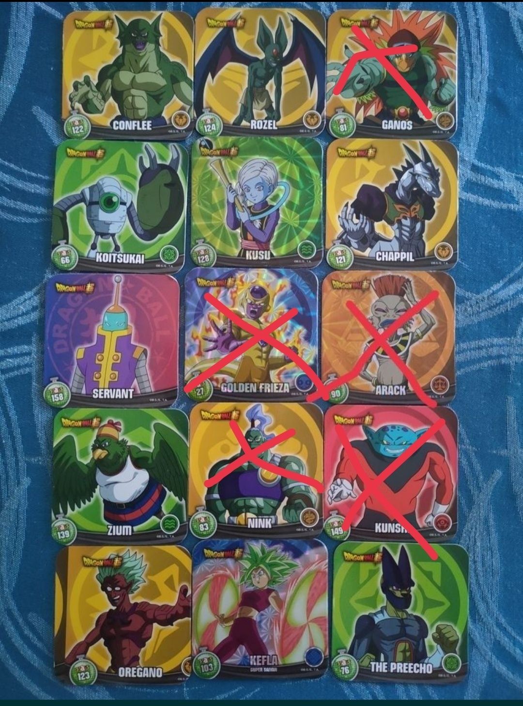 Vendo Stacks/ Imans Dragon Ball Panini 2022