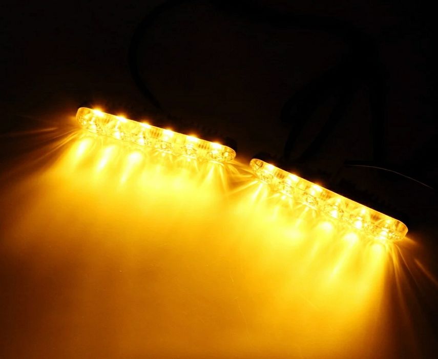 Дневные ходовые огни светодиодные фары дхо с бегущим поворотом DRL Led