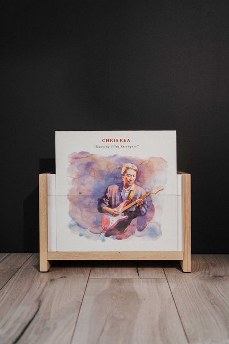 Szafka na gramofon rtv na płyty winylowe stojak z drewna półka