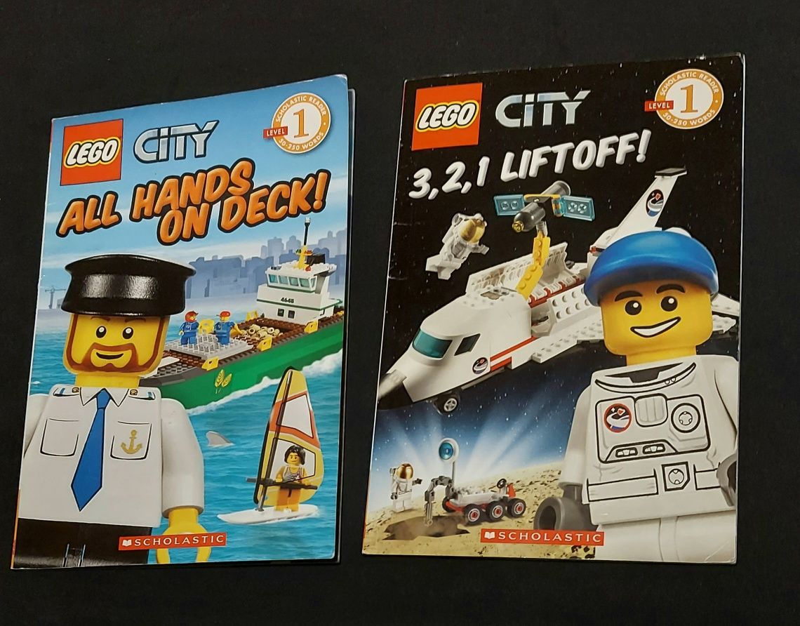 Książeczki Lego City , wersja angielska.