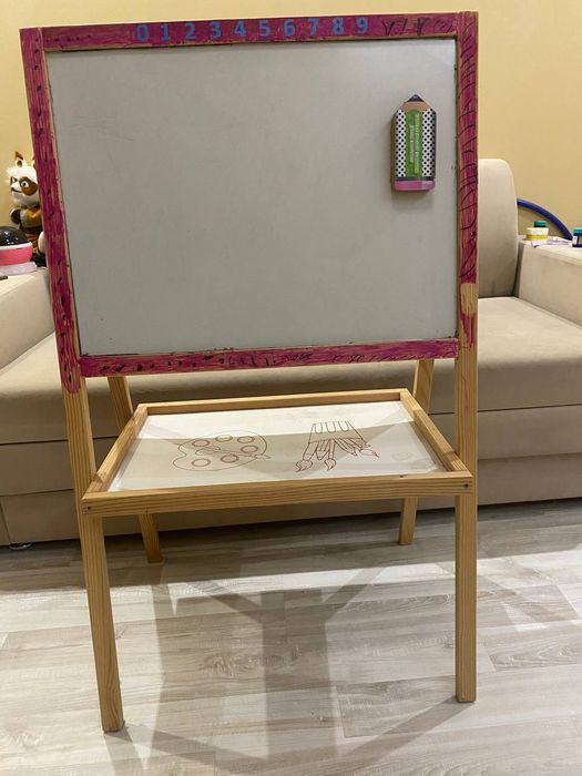 Мольберт дошка для малювання двостороння,