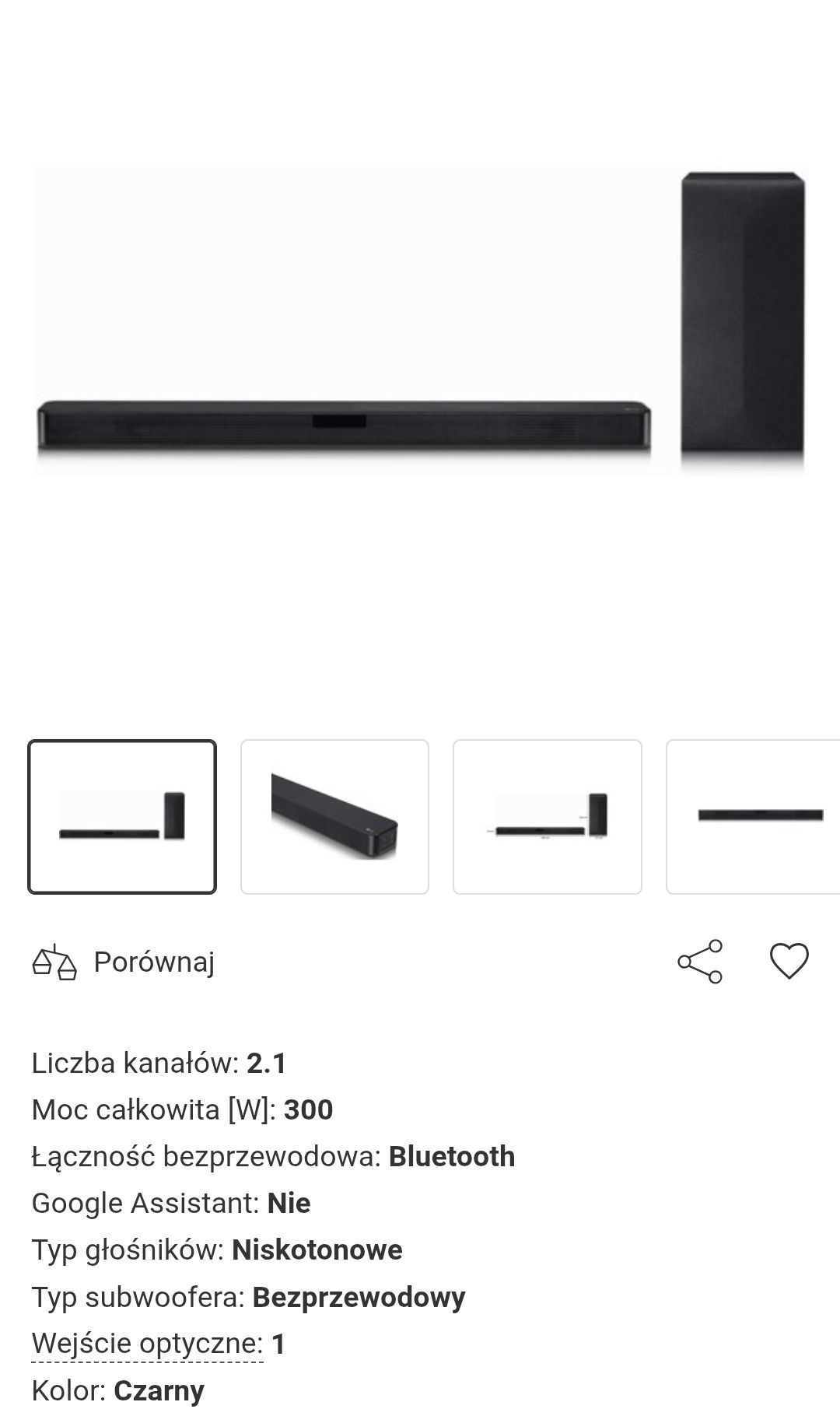 Soundbar LG Sn4 300w wysyłka
