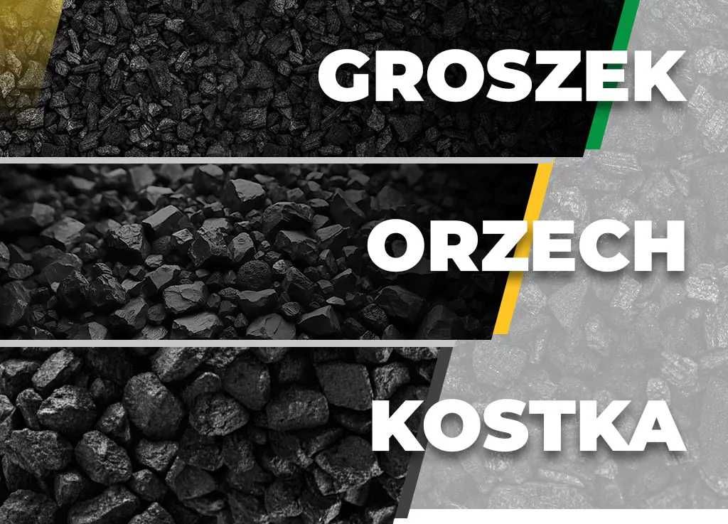 Polski Węgiel Orzech I , Orzech II ,Groszek Ekogroszek Kostka