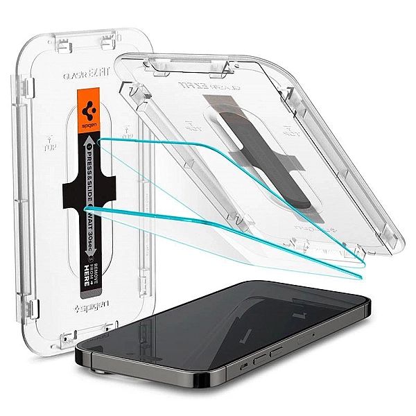 Szkło hartowane Spigen Glas.tR EZ Fit na iPhone 14 Pro - 2 szt.