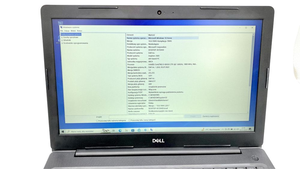 Dell Inspiron 3583 i5-8265U Srebrny