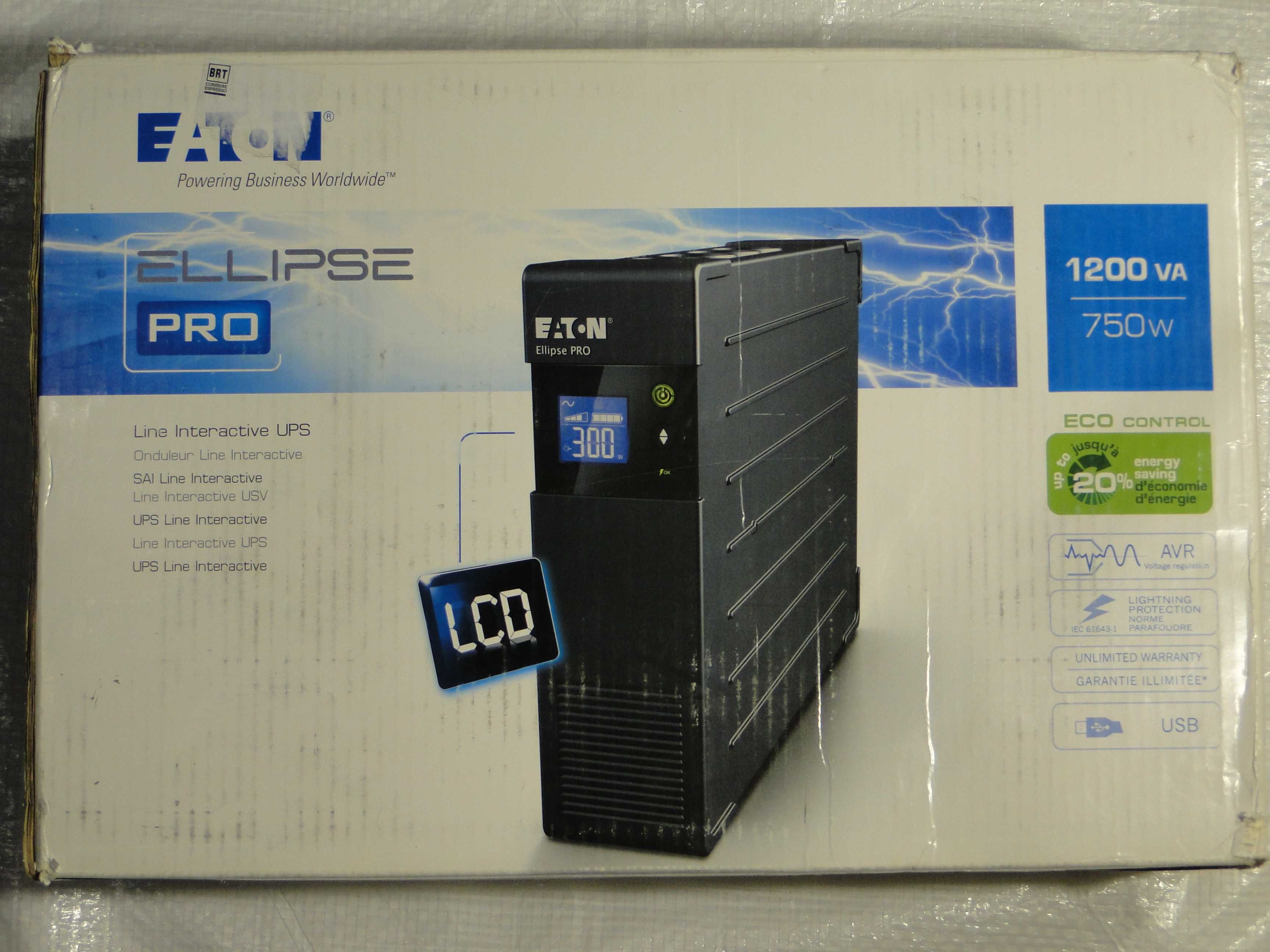 Zasilacz UPS Eaton Ellipse PRO 1200DIN 1200VA 750W