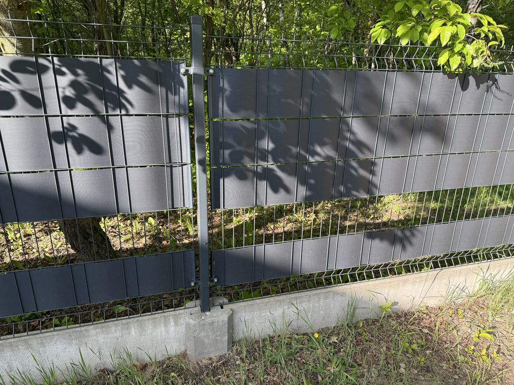 Ogrodzenie, panel ogrodzeniowy, antracyt