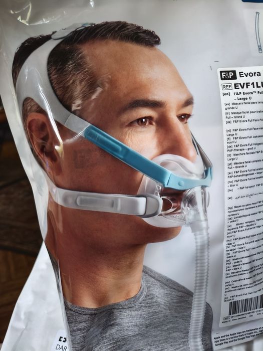 Maska twarzowa do CPAP evora full, aparat tlenowy