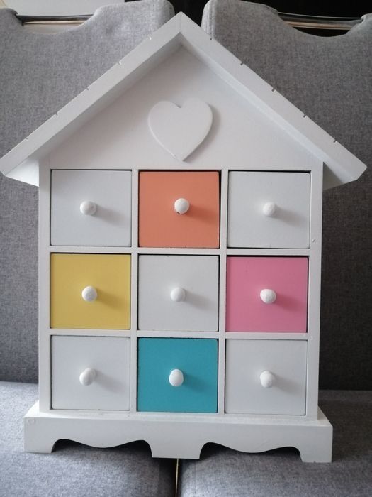 Drewniany domek/półka/organizer