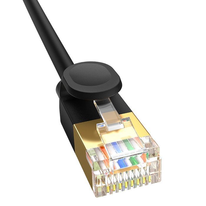 Baseus szybki kabel sieciowy RJ45 cat. 7 10Gbps 3m cienki czarny