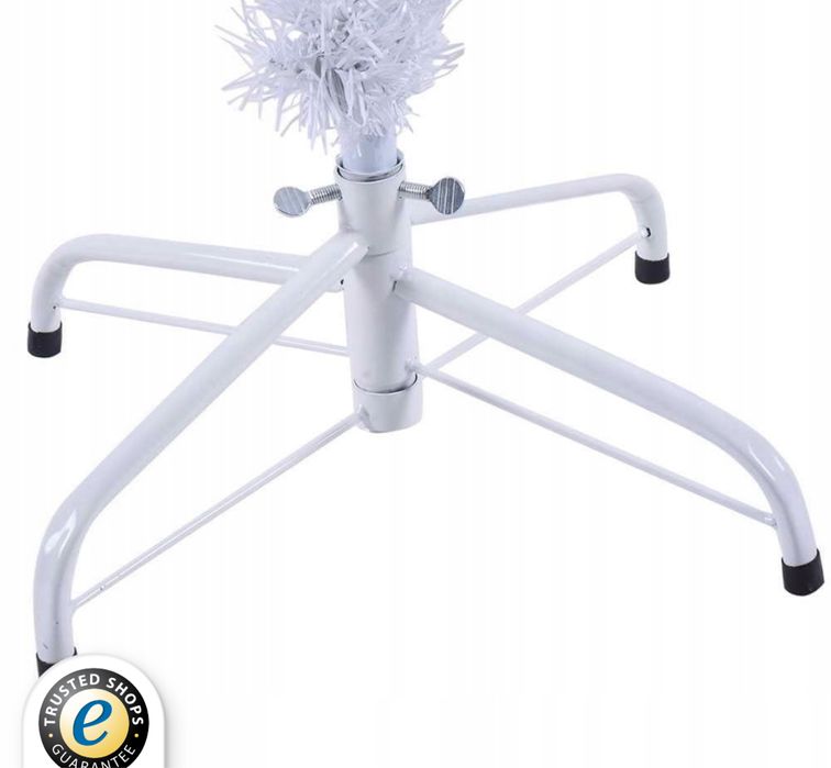 Sztuczna choinka biała ze stojakiem 150cm