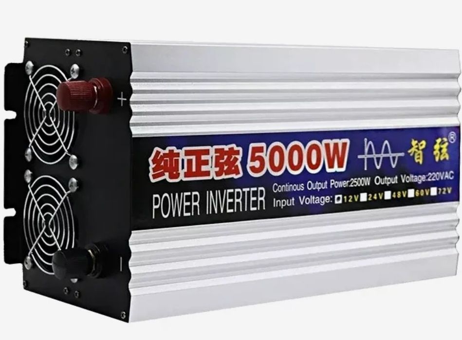 Інвертор 5 Квт 6000 вт 12в 220в чистий синус інвектор инвертор