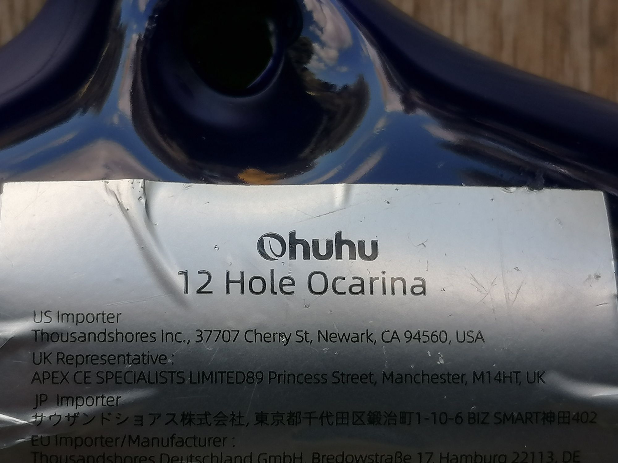 Okaryna ceramiczna OHUHU 12 Hole Okaryna C-dur Ohuhu 12SED-AC-001