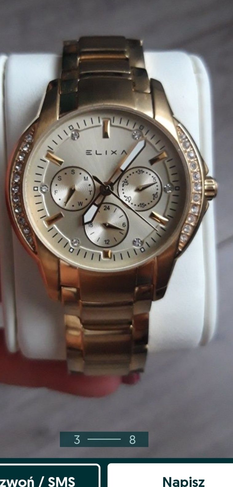 Zegarek Elixa Enjoy złoty