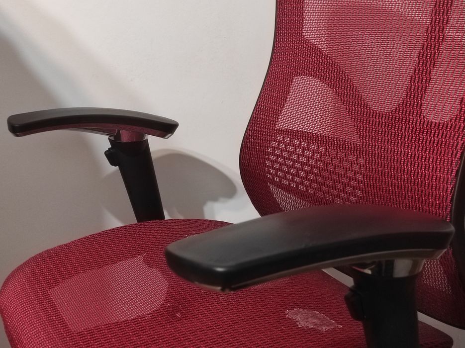 Fotel ergonomiczny biurowy ERGO 500 czerwony
