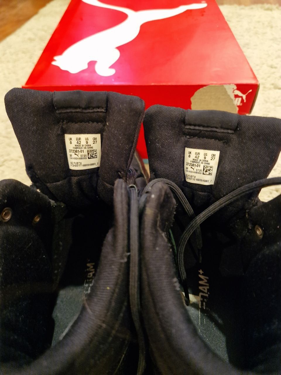 Ботинки puma чёрные axis TR boot WTR зимние