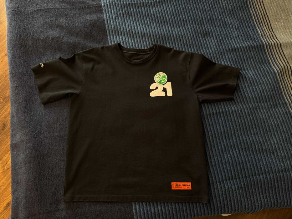 Футболка Heron Preston Black Spray 21 Size L Оригинал