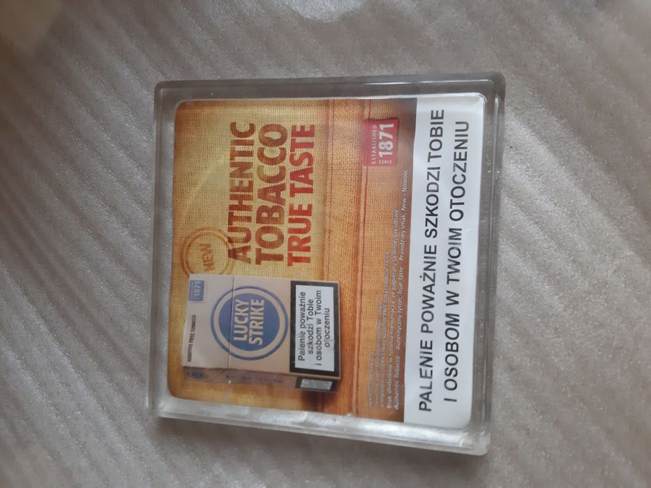 Podstawka szklana popielniczka Lucky stroje tobacco taste szkło