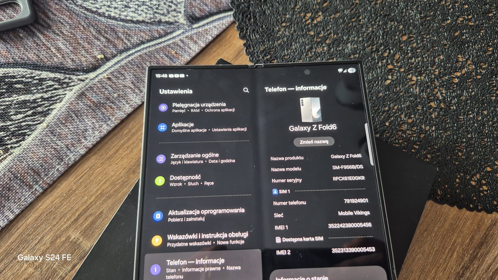 Samsung Galaxy Z Fold 6 1TB Szary - możliwa wymiana