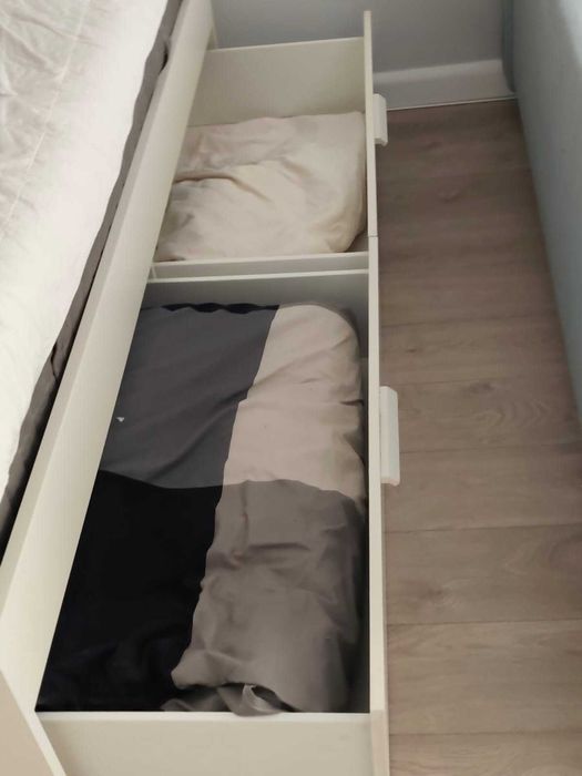 Łóżko,, Brimnes" , kolor biały