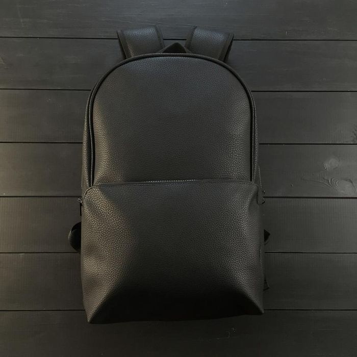 Рюкзак мужской черный кожаный сумка портфель
