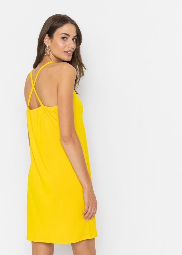B.P.C sukienka na ramiączka żółta 36/38.