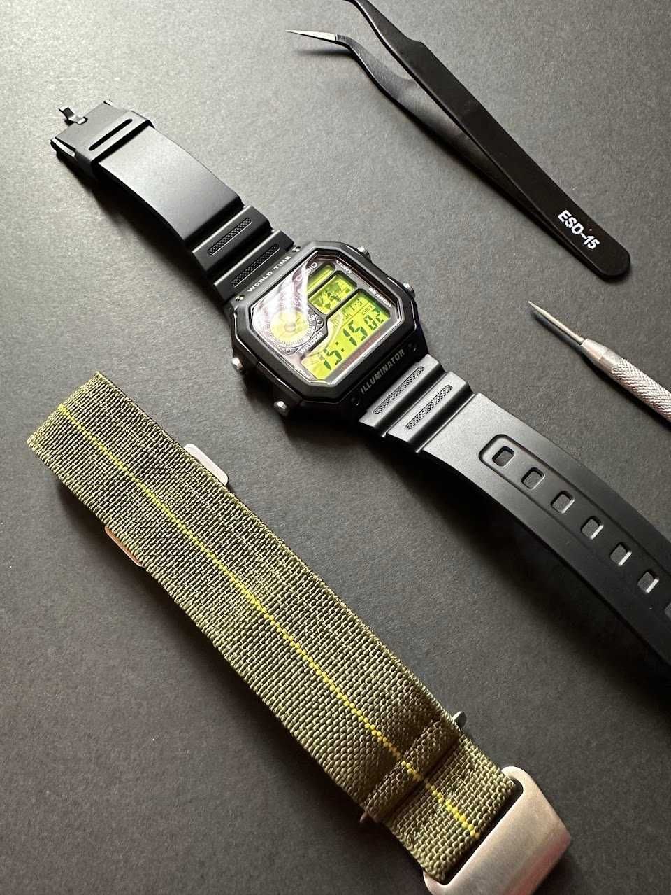 Casio AE1200 'Lime' Mod - NOVO