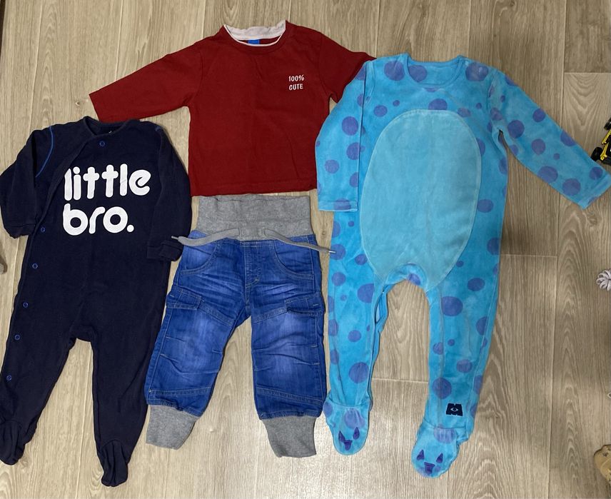 Флисовый человечек George,человечек Next,джинсы,свитшот на мальчика 80