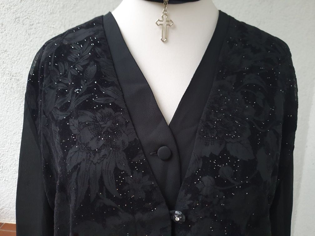 Gotycka koszula z kamizelką 2w1 romantic goth vampire elegant corpgoth
