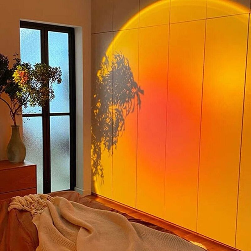 Lampka Sunset LED projektor z imitacją zachodu słońca