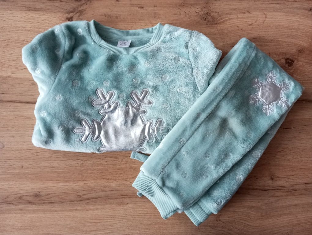Dres polar ciepły bluza spodnie