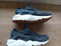 Nike air damskie adidasy sneakersy czarne zamszowe