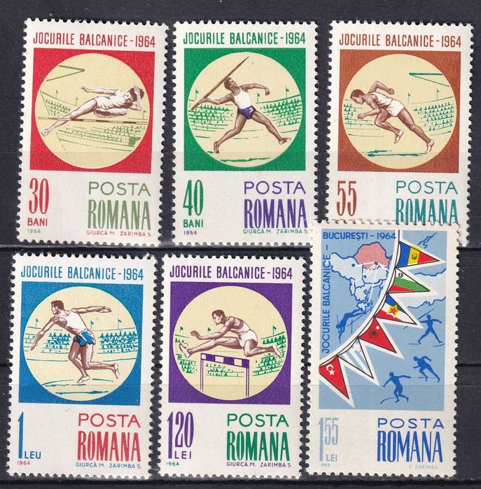 Rumunia 1964 cena 4,50 zł kat.4€ - sport