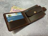 Шкіряний гаманець портмоне ручної роботи кошелек подарунок