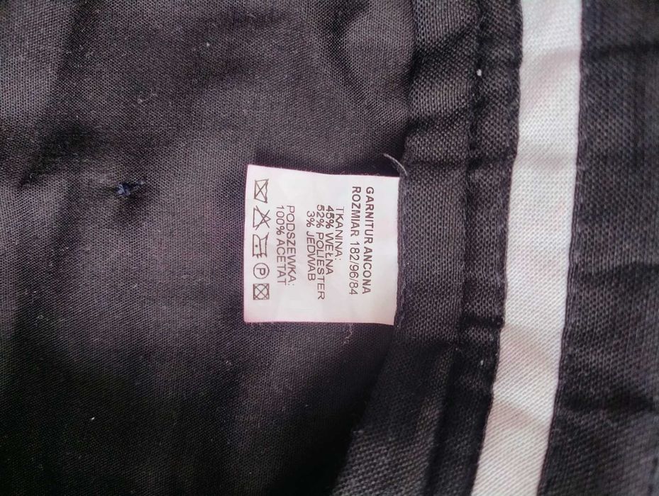 Garnitur męski rozmiar 182