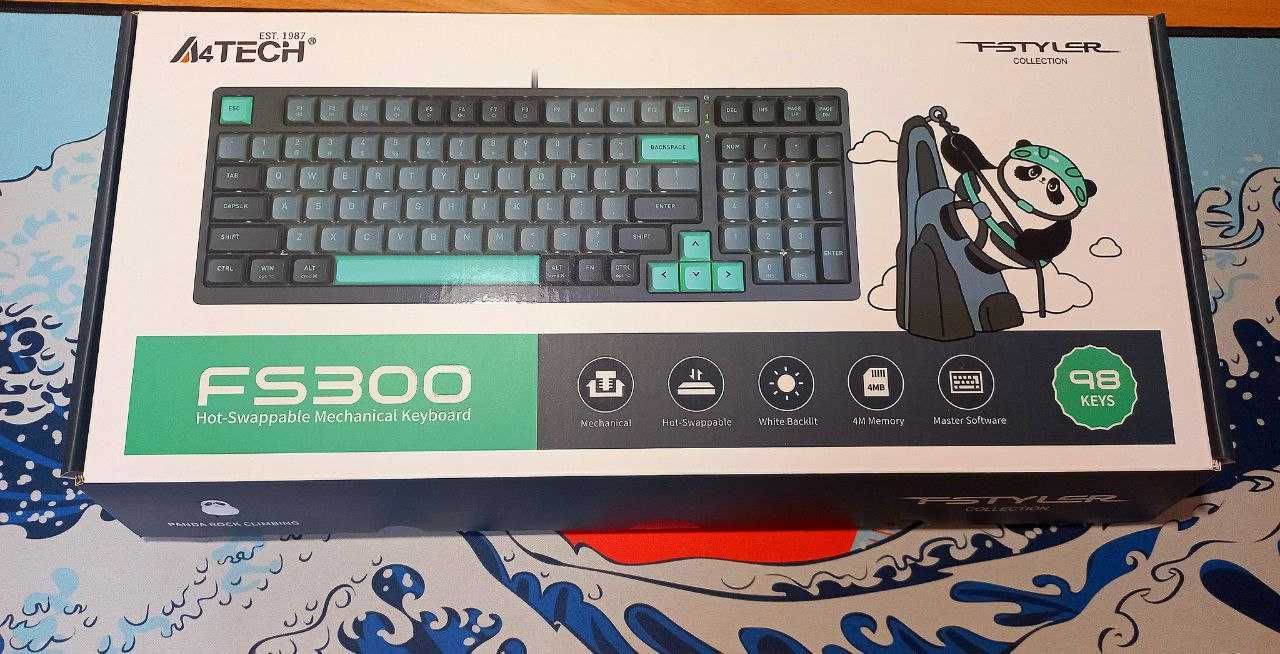 Механическая клавиатура A4tech FS300 Panda Rock Climbing