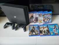 REZERWAZJA ps4 pro 1TB + 2 pady (6 gier w gratisie)