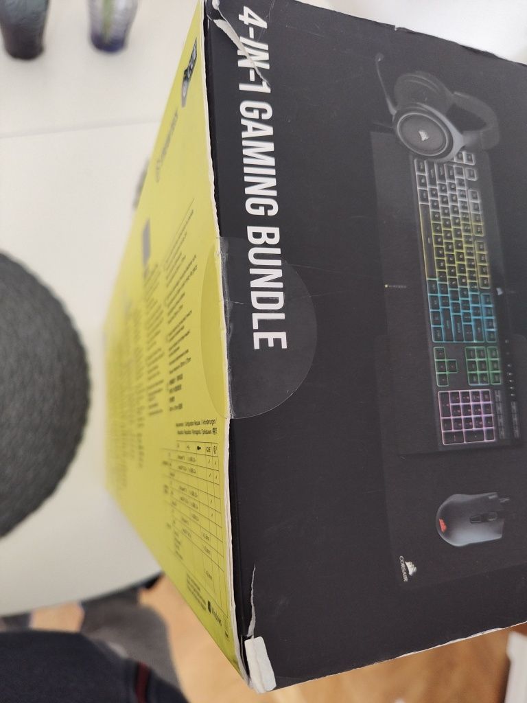 Klawiatura Corsair K55 RGB PRO + Harpoon Pro + HS50 PRO + MM100