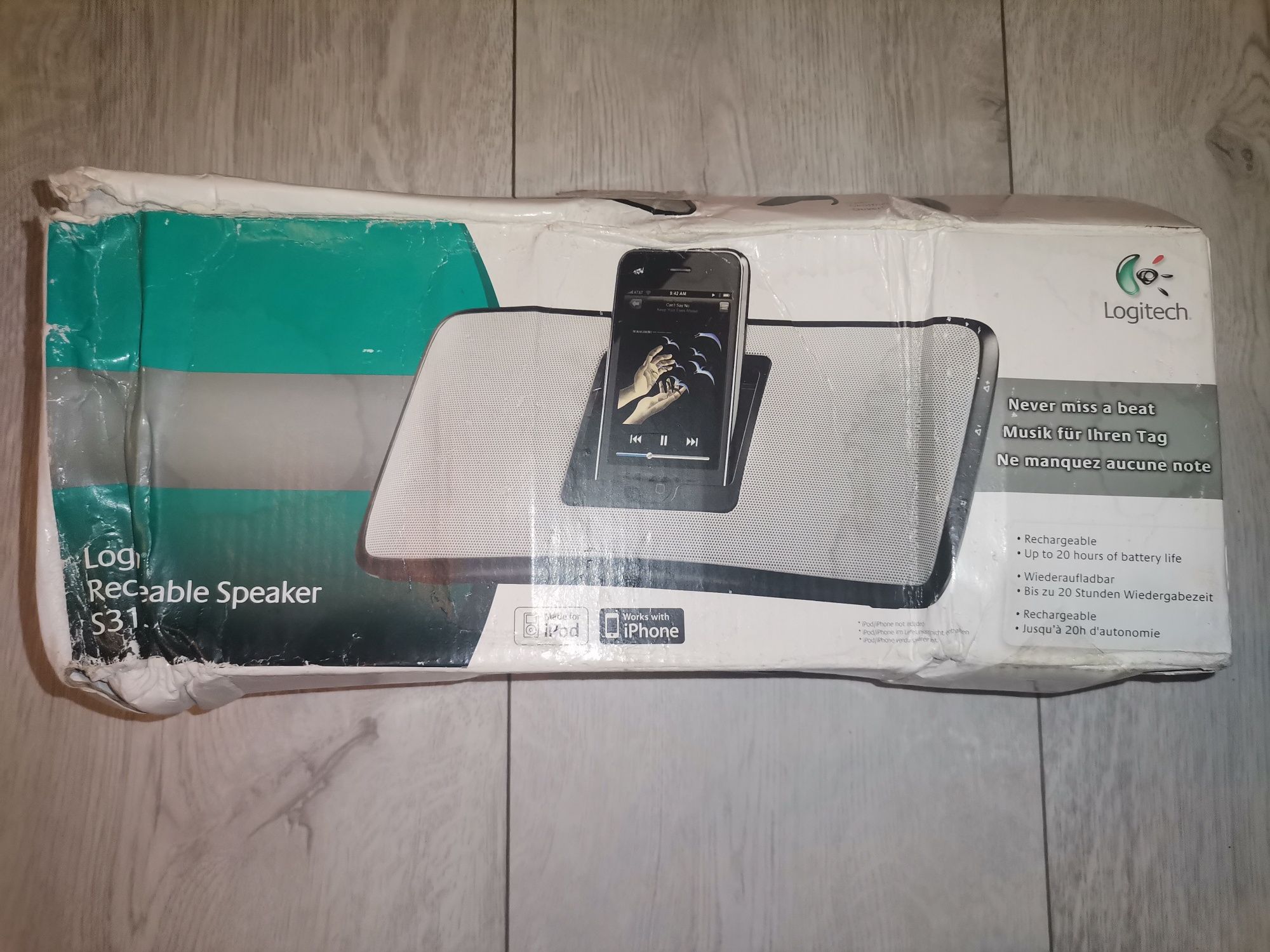 Stacja dokująca głośnik Logitech S315i do ipoda iPhone aux kabel