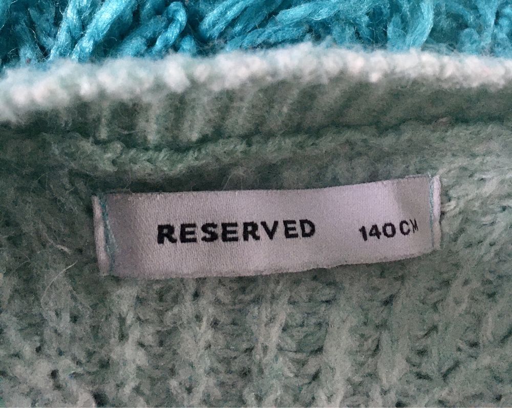 Zielony kardigan sweter Reserved 140