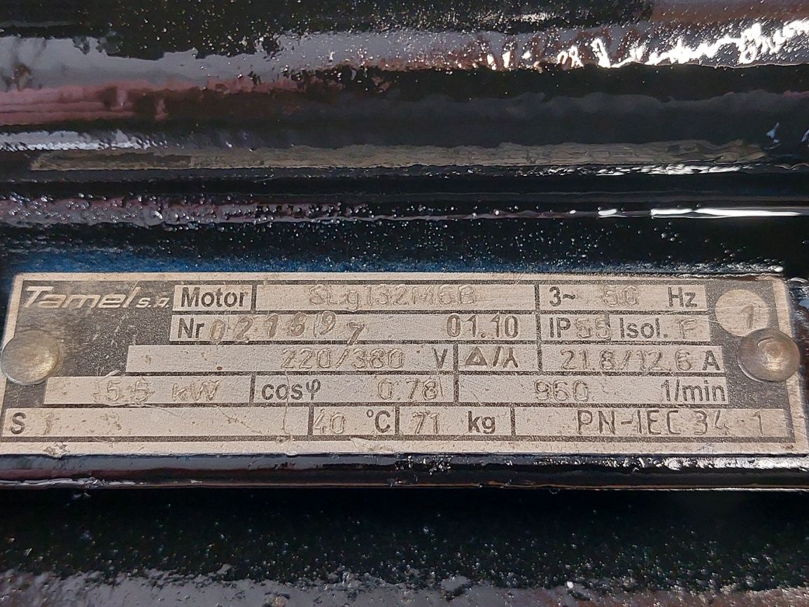 Silnik elektryczny 5.5kw 960obr./min. Kołnierz/łapyTAMEL