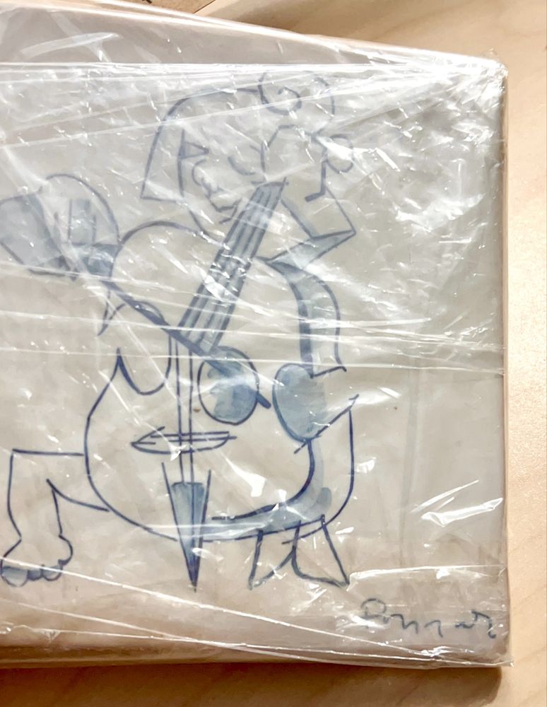 Três azulejos Júlio Pomar