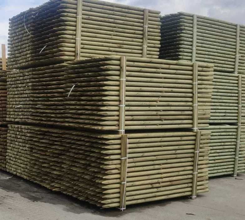 palisada, kołki, paliki do drzewek, pale do huśtawek, place zabaw