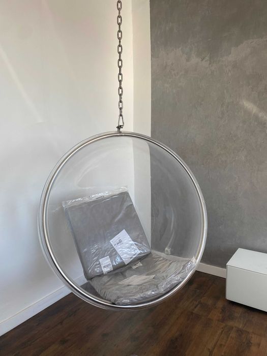 Bubble chair, fotel wiszący kula, huśtawka
