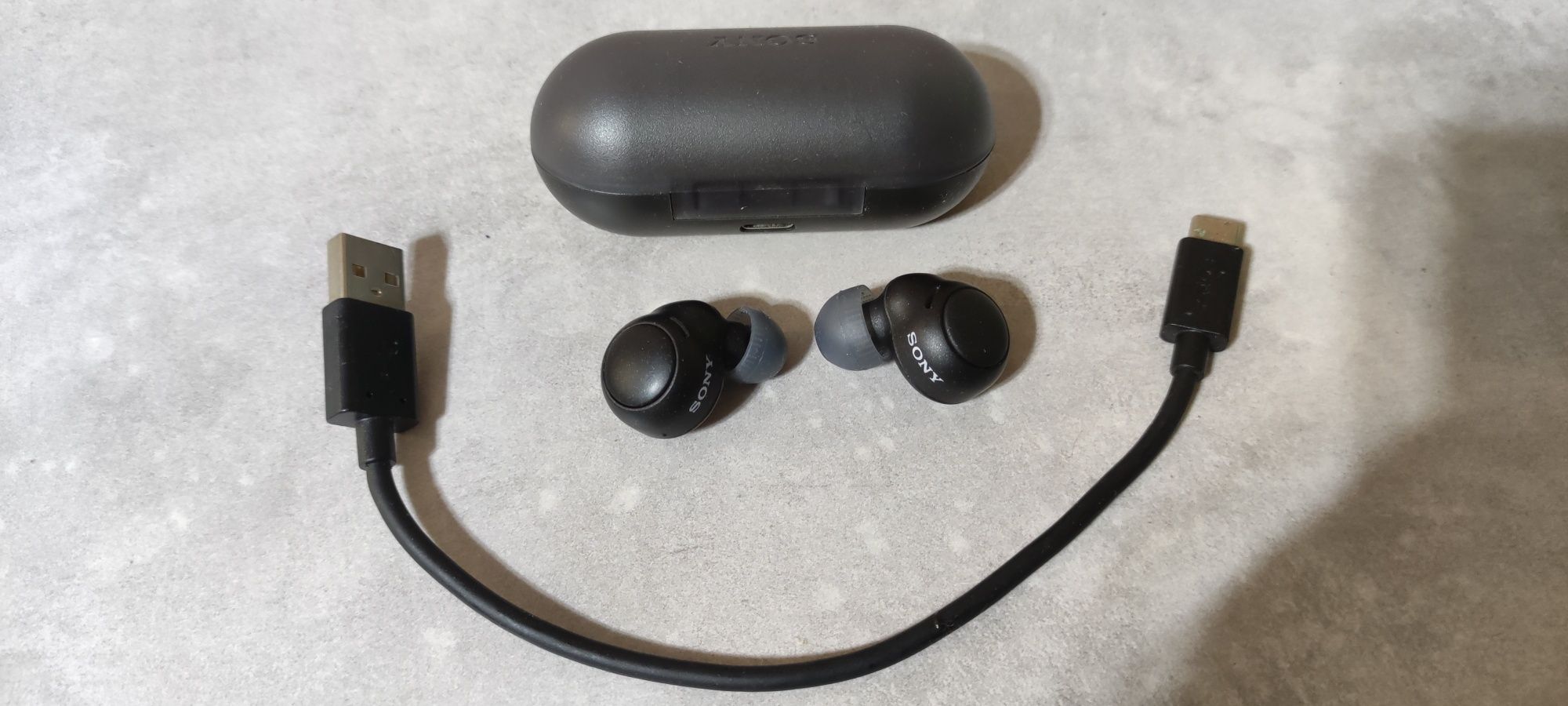 Oryginalne słuchawki Sony douszne Wf - C500