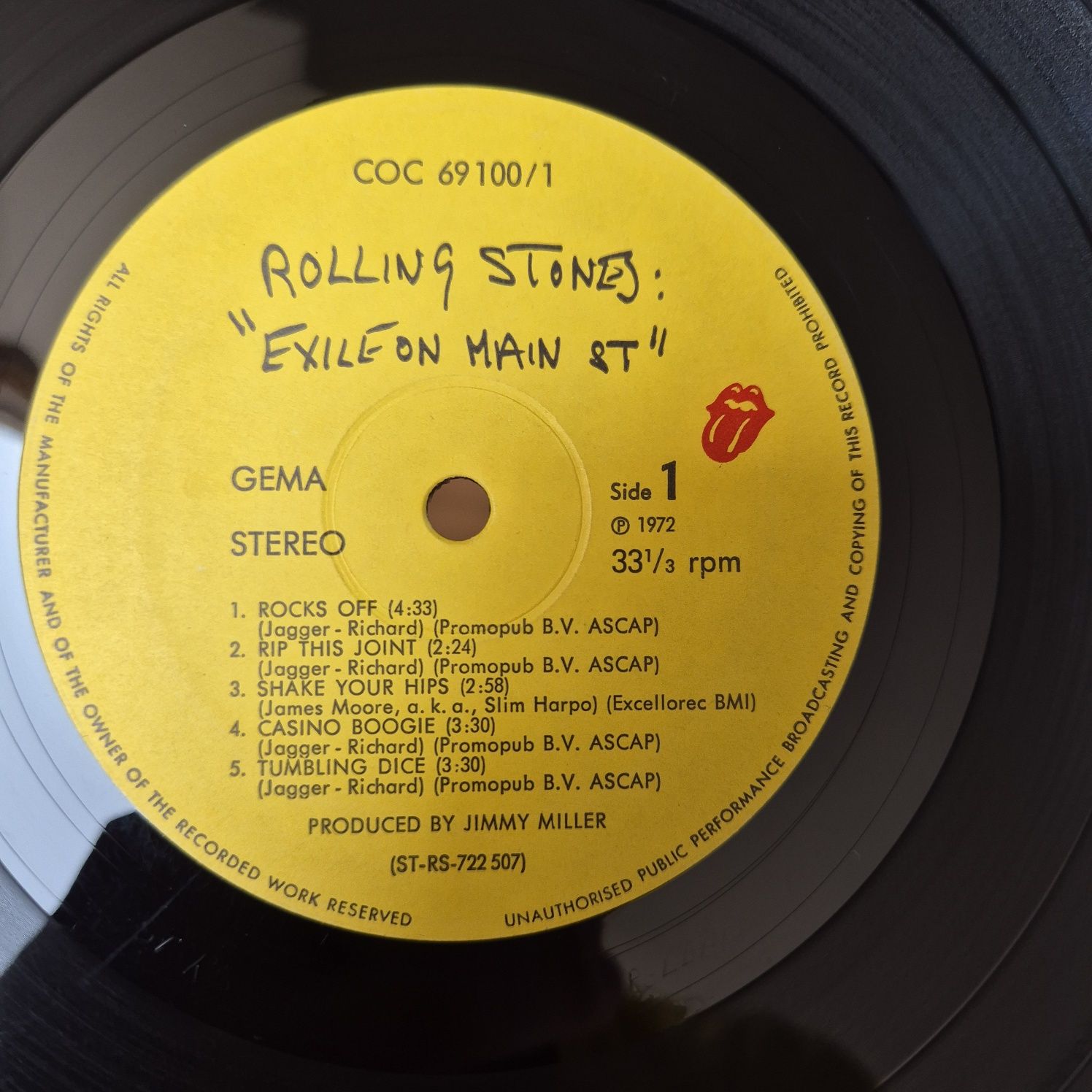 The Rolling Stones - Exile On Main Street 1st Ger Press