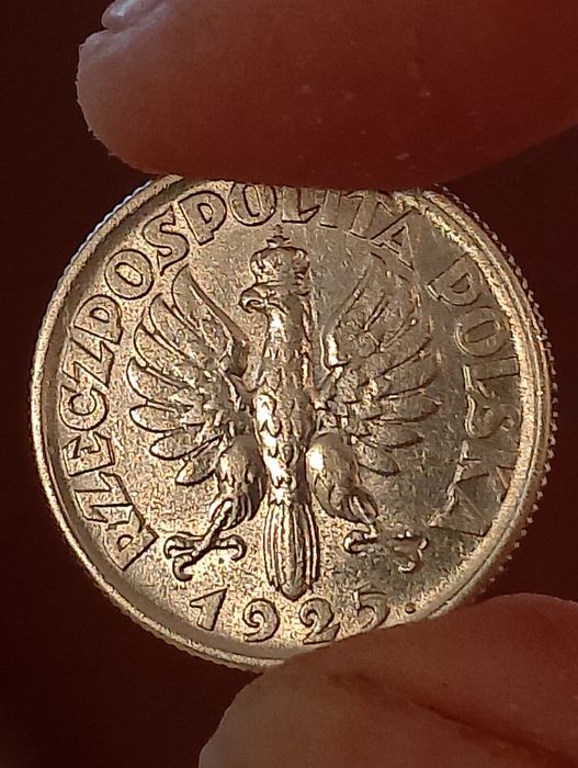 Srebrna moneta 1 zł żniwiarka