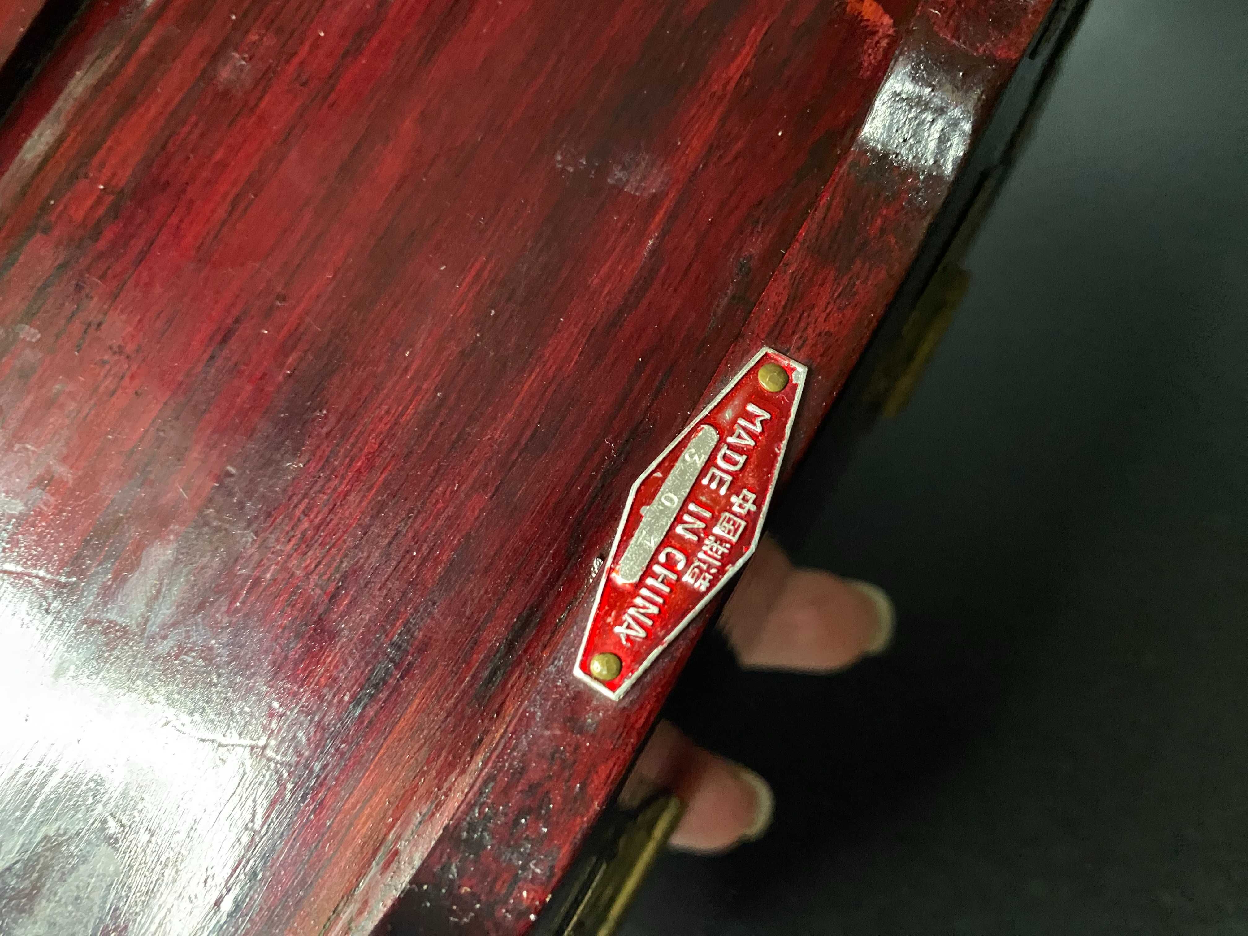 винтажная антикварная китайская шкатулка дерево латунь нефрит